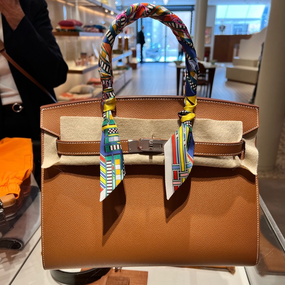 Hermes Birkin 30 gold palladium Sellier Epsom authentic - Picture 2 of 15